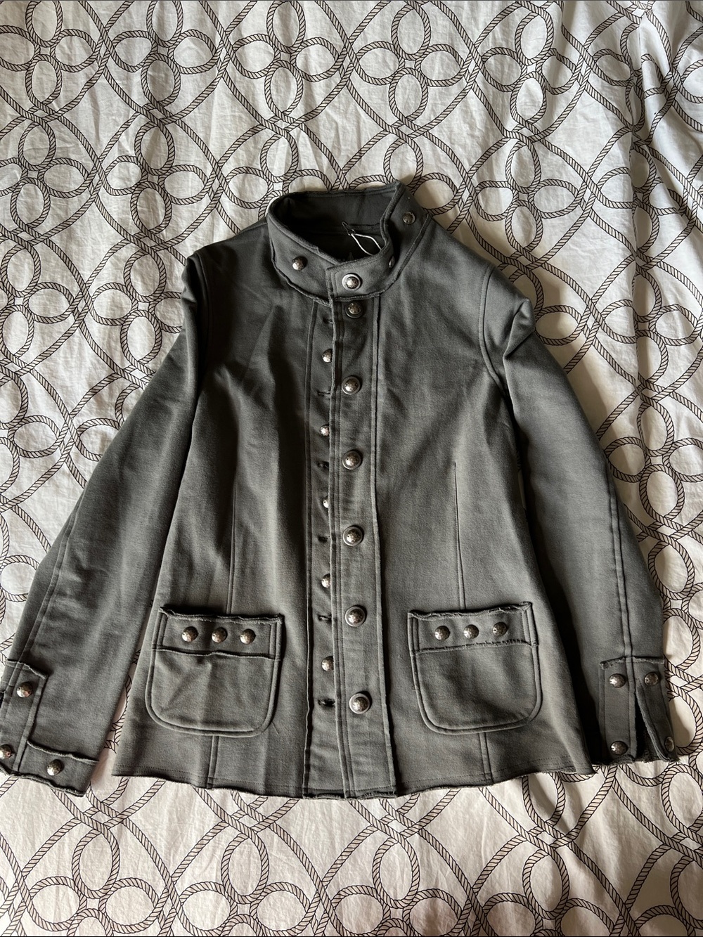 Neon Buddha Raw Edge Blazer